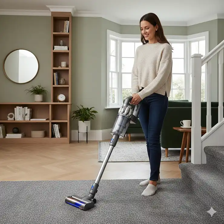 A silver Mercedes-Benz AMG GT electric ride-on car for children, featuring realistic alloy wheels and LED headlights. Cordless Vacuum Cleaner
