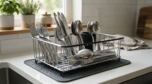 Washing-up liquid for greasy dishes making Sunday dinner cutlery sparkle after washing
